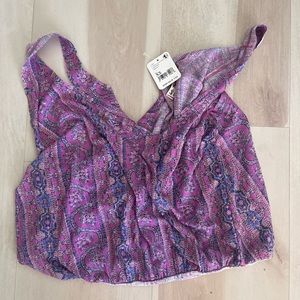 Free people, twist tank, Summer Bloom combo color